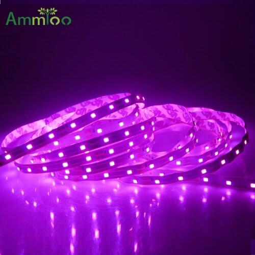 AmmToo SMD 2835 5050 Pink Led Light Strip 300Leds 5M Led Strip 12V Flexible Ribbon Tape Lighting For Living Room Decorations