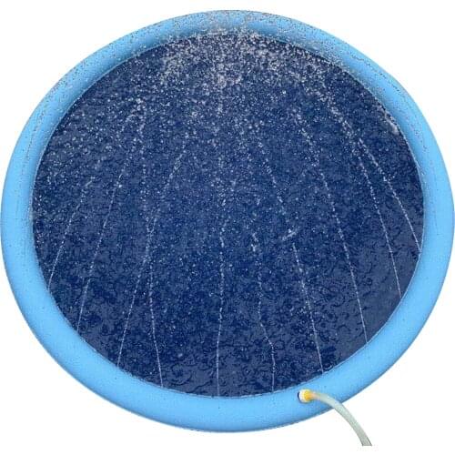 Pet Shower Pad Cooling Pad Swimming Pool Inflatable Water Spray Pad Summer Cool Dog Bathtub 3 Sizes Portable Foldable