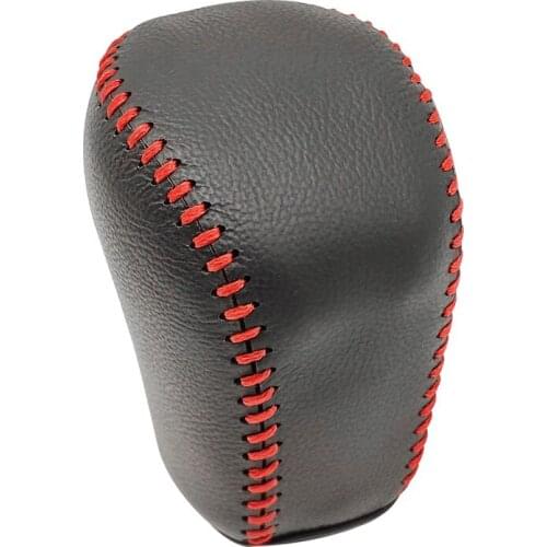 Lsrtw2017 Leather car gear shift Knob Cover for Honda Civic 10th 2016 2017 2018 2019 2020 Lever type r Auto Styling