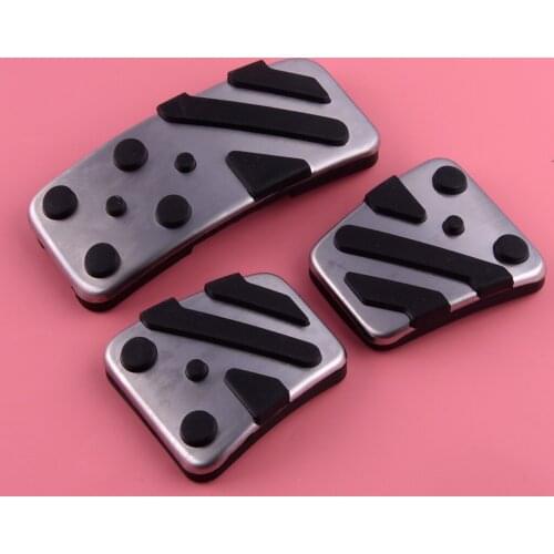 3pcs Manual Transmission Foot Clutch Brake Gas Pedal Pad Cover Fit For Mitsubishi Outlander ASX RVR Lancer Eclipse Cross