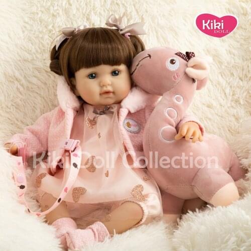 Reborn Dolls Baby doll toy Simulation toddler dolls with giraffe toys for children birthday gift bonecas for kids