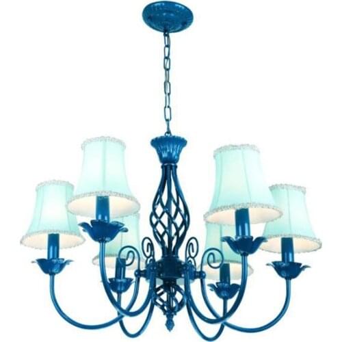 Chandelier Creative personality Pendant lamps Mediterranean style living room dining room bedroom lamp ZX44