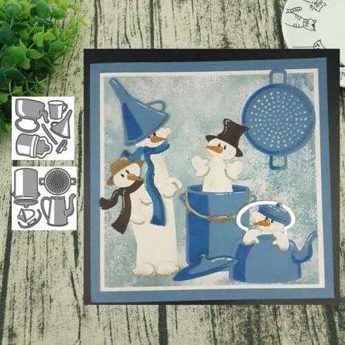 Metal Cutting Dies teapot for Scrapbooking Steel Craft Die Cut Embossing Paper Card Album Stencil