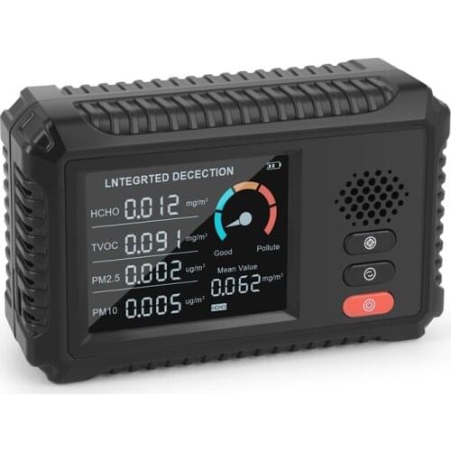 Fashiontvoc HCHO CO2 PM2.5 Digital LCD Formaldehyde Detector Portable Home Air Quality Meter Carbon Dioxide Gas Analyzer