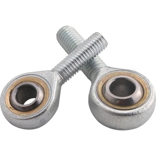 Self-lubricating Metric Right Hand Male Thread Connector Fisheye Rod End Joint Bearing 6mm - 18mm