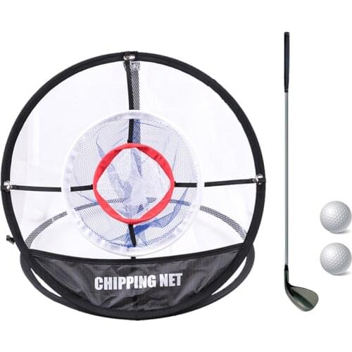 Golf Chipping Practice Net Golf Pop-UP Indoor Outdoor Chipping Pitching Cages Mats Practice Easy Net Golf Training Aids 8