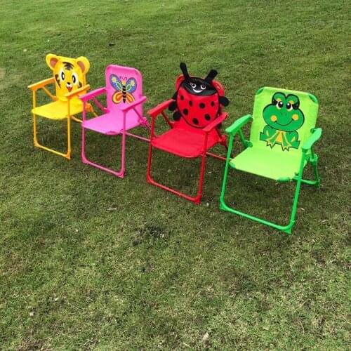 Beach Chairs Cute Cartoon Printed Foldable Chair Outdoor Portable Lightweight Children Chair for Camping Picnic Hiking NEWEST