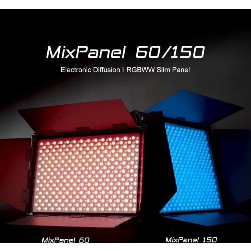 Nanlite MixPanel 60 150 RGBWW LED Light Panel 60W 150W Studio Photography Lighting CCT Special effects soft/hard light