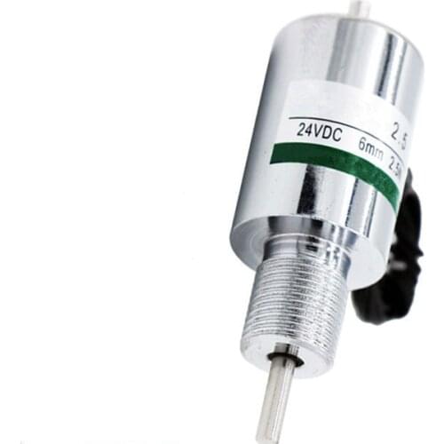 1PC solenoid high quality DC 12V 24V round tube push-pull solenoid 2.5 miniature solenoid