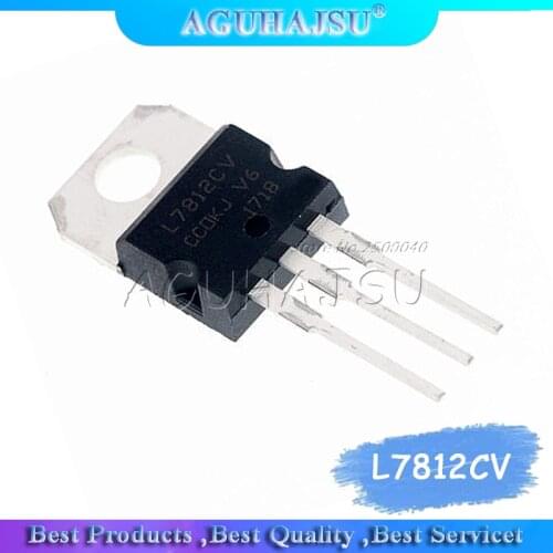 10PCS L7812CV TO-220 L7812 LM7812 7812 Positive-Voltage Regulators IC
