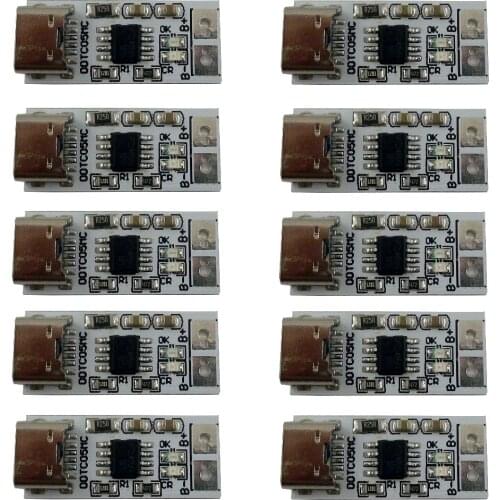 10pcs Type-C USB 5V to 4.2V 4.35V for 3.7V 3.8V Li-ion Li-Po Battery