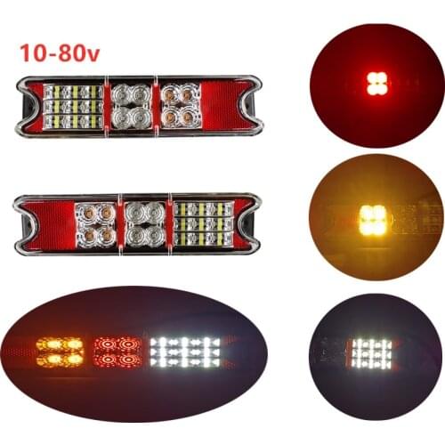 2x 10-80v IP67 led forklift tail lights rear stop lights Reverse light For Linde forklift For HELI For Hangcha forklift parts