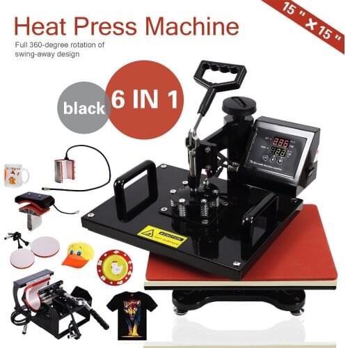 6IN1 30x38cm Easy Sublimation Mug Press Machine Mug Heat Press Printer Cup Press Machine Heat Transfer Machine Mugs Printing