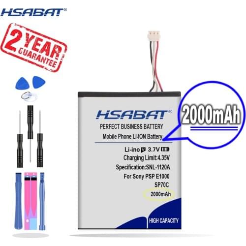 New Arrival [ HSABAT ] 2000mAh SP70C Battery for Sony PSP E1000, PSP E1002, PSP E1004, PSP E1008, Pulse Wireless Headset 7.1