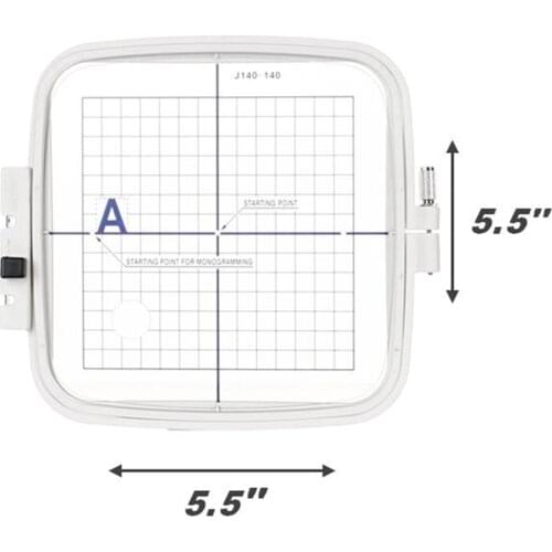 Large Domestic Sewing Parts Embroidery Sewing Hoop #856801006 Frame 5.5"x 5.5" 140 X 140mm FOR JANOME MC200E JA801
