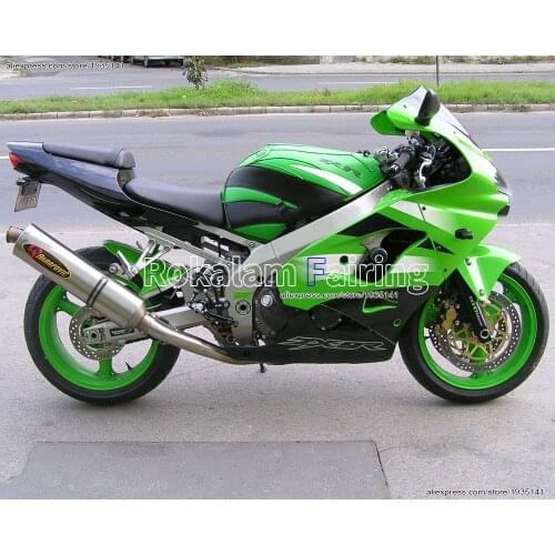 For Kawasaki ZX9R 02 03 Parts Ninja ZX-9R 2002 2003 ZX 9R Green Black Bodyworks ABS Motorbike Fairing (Injection Molding)