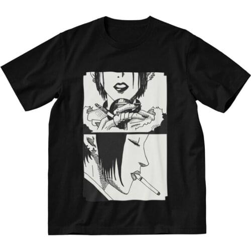 Nana Osaki T Shirt Men Short Sleeve 100% Cotton T-shirt Ai Yazawa Manga Tee Tops Harajuku Tshirt Gift