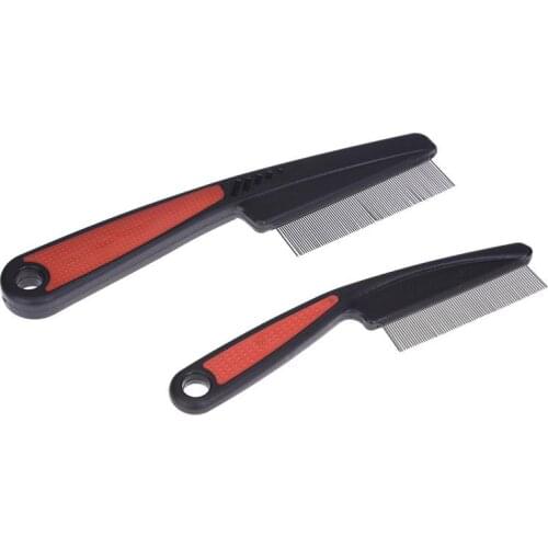 New Pet Dog Comb Stainless Steel Lice Remove Flea Comb Dog Cat Hair Grooming Tool Long-haired Dogs Cats Bath Cleaning Supplies