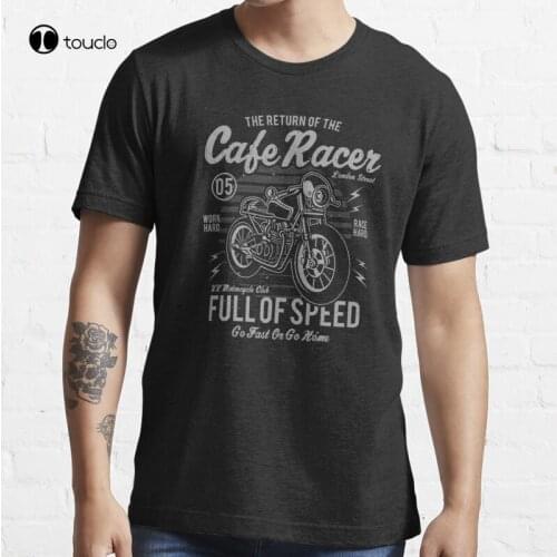 Cafe Race | Full Speed | Cafe Racer Shirt | Motorcycle Shirt T-Shirt Cotton Tee Shirt