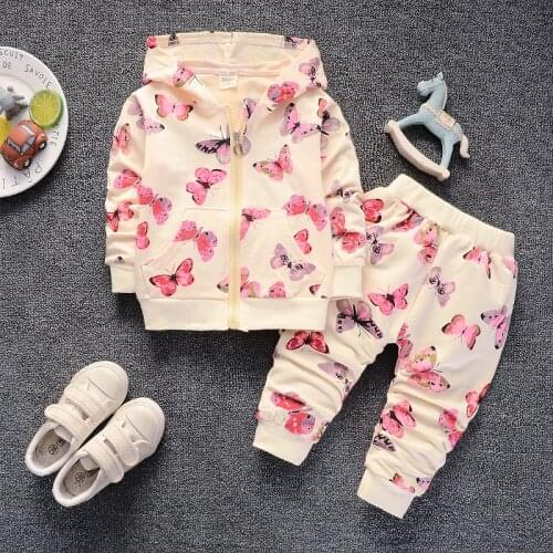 Newborn baby girls spring autumn clothing set toddler 2pcs casual sport suits for girls infant tracksuits costume baby girls set