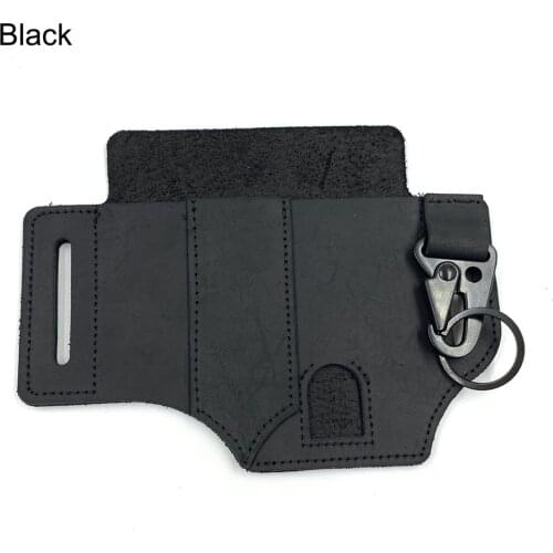 Multitool Leather Sheath Pocket Organizer Durable Storage Belt Waist Bag for Camping Outdoor