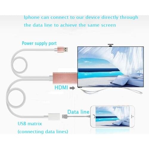 Mobile phone connected TV projector HDMI video cable for Samsung C5 C7 A5 A7 A8 A9 NOTE4 NOTE5
