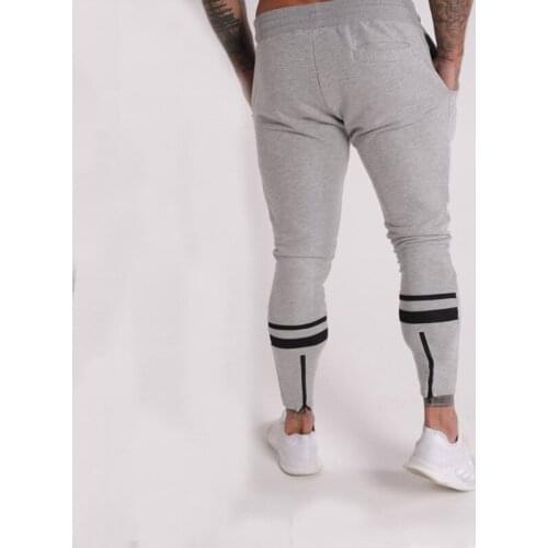 Cotton Joggers Men 2020 Mens Casual Sweatpants Drawstring Slim-fit Solid Trousers Skinny Pencil Pants Fitness Sports Pants Men