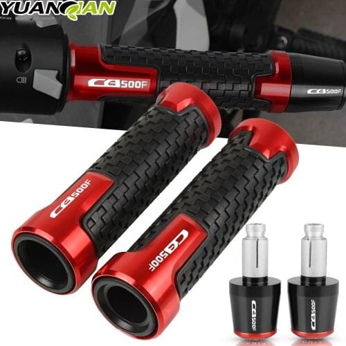 For Honda CB500F CB500 F CB 500F 2011-2021 Motorcycle Handlebar Handle bar Grips Weight Ends Plug CNC 22MM Slider Hand Grips End