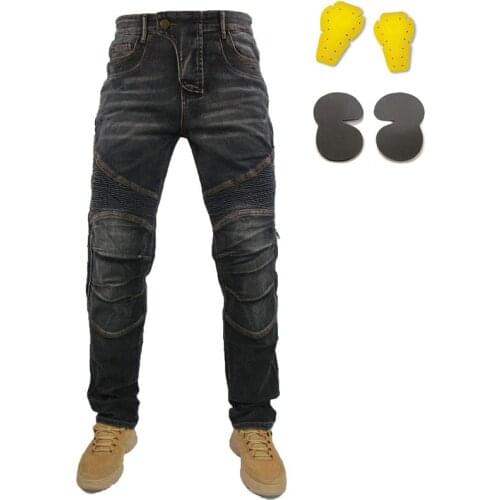 New High-quality MOTO Pants Aramid Motorcycle Elastic Handsome Slim Jeans Riding Knight Pants Racing Jeans With Kevlar In Knee