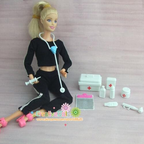 One Set Doll Accessories Toy medical kit Doll Pet Toys For barbie doll Baby Toys Best Christmas gift