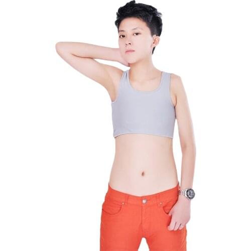 Autumn Casual Crop Top Buckle Tank Top Corset Undershirt Chest Breast Binder Trans GL Lesbian Tomboy Cosplay Vest Tops plus size