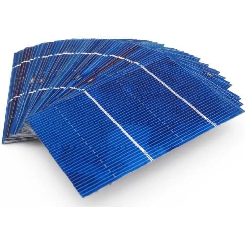 50Pcs 78x52mm Solar Panel DIY Solar Cells Polycrystalline Photovoltaic Module DIY Solar Battery Charger Painel Solar 0.66Watt