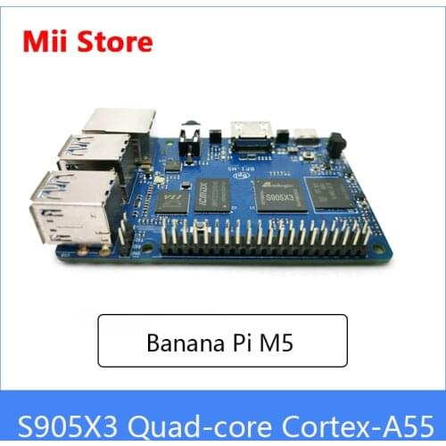 Banana Pi M5 Development Board Amlogic S905X3 Quad Core Cortex-A55 New Generation Single Board computer