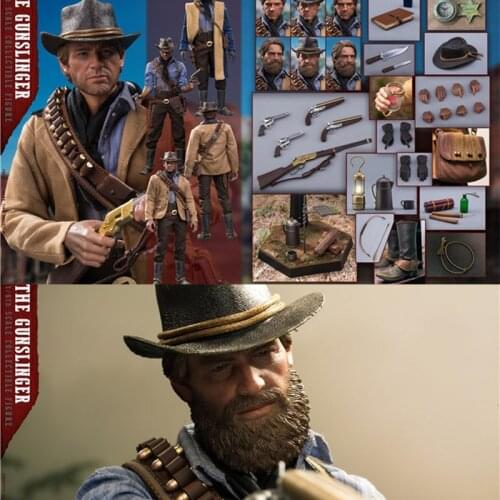 Pre-order 1/6 Western Cowboy Gunslinger Arthur Model LIMTOYS LIM008 12'' Male Soldier Action Figure with 2 Head Sculpt