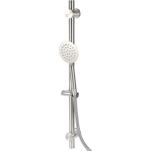 Handheld Shower with Slide Bar Shower Head Extender 304 Stainless Steel Head Showers with Hose and Bracket