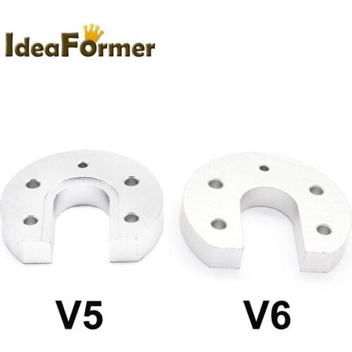 V5 V6 Aluminum Mount Plate U-shaped For Hotend J-head Hot End For Reprap Part Aluminium U shaped 3D Printer