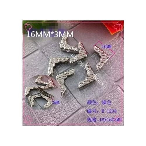 High-grade refined metal corner creative notebook notebook stationery silver color 16mm*16mm*3mm