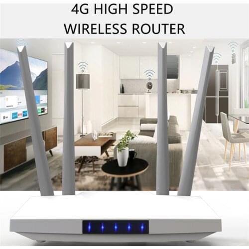 3G 4G Wifi Router 300Mbps Unlock 4 External Antennas Home Modem 4g Wifi Sim Card GSM LTE FDD TDD Wireless Wi-Fi Network Hotspot