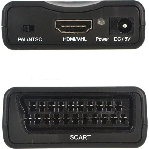 1080P HDMI-compatible TO SCART Converter Audio Video Adapter forHDMI to SCART For HDTV Sky Box STB For Smartphone HD TV DVD