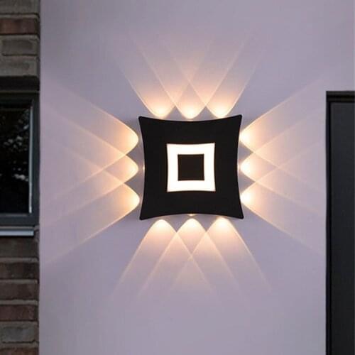 12W 18W Waterproof LED Wall Lamp Outdoor Garden Corridor Porch Lamps Spotlight Exterior Wall Front Door Background Wall Light