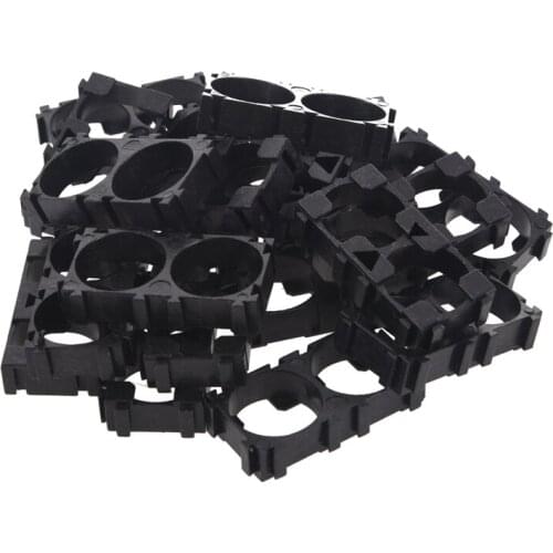 20x 18650 Lithium Battery Double Holder Bracket for DIY Cell Pack Black