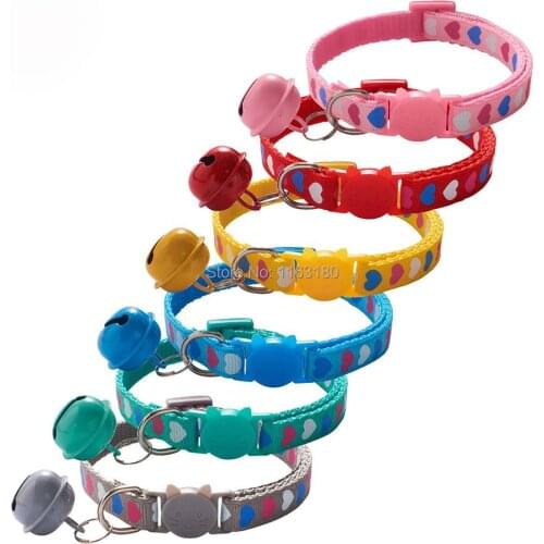 500 pcs/lot New Cats Collar Personalized Breakaway Big Bell Pet Necklace for Dog Puppy Collar Pet Products