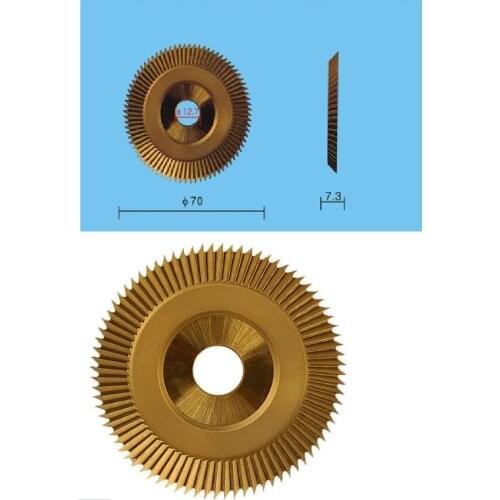 70mm x 7.3mm x 12.7mm x80T Empty Key Cutting Blade As Horizontal Empty Key Machine For 100E1 Left Side Cutter Locksmith Tools