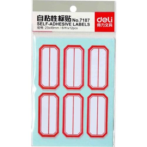 7187 label stickers self-adhesive label paper stickers 23 x 49 mm