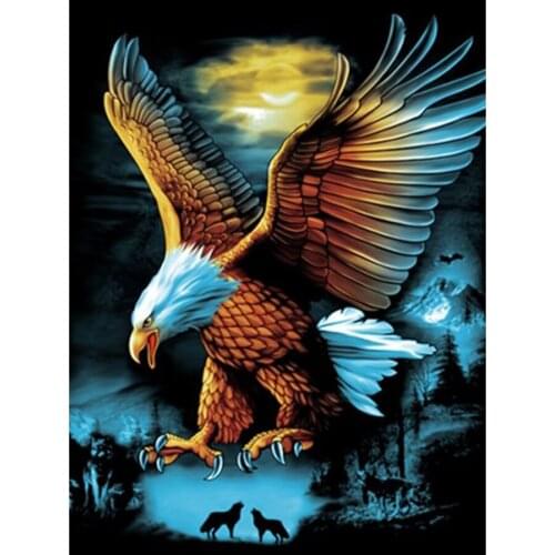 5D DIY Diamond Painting Eagle Diamond Embroidery Cartoon Diamond Cross Stitch Picture Of Resin American Style Home Decor gift