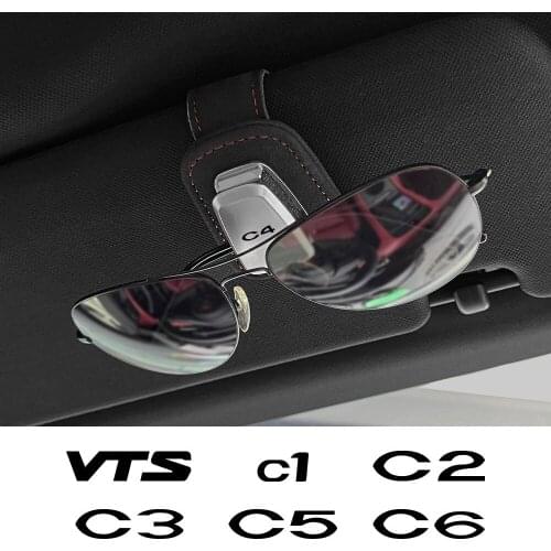 Car Eyeglass Holder Glasses Storage Clip For Citroen C4 C3 C5 C6 C1 Jumpy Picasso Berlingo C-Elysee C2 Auto Interior Accessories