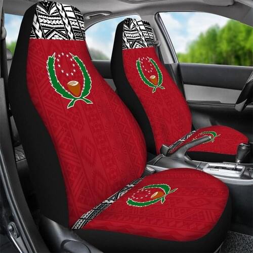 Car Seat Cover Universal Car Front Seat Covers Pohnpei Flg Printed Mesh Interior Full Cover Set For Car New