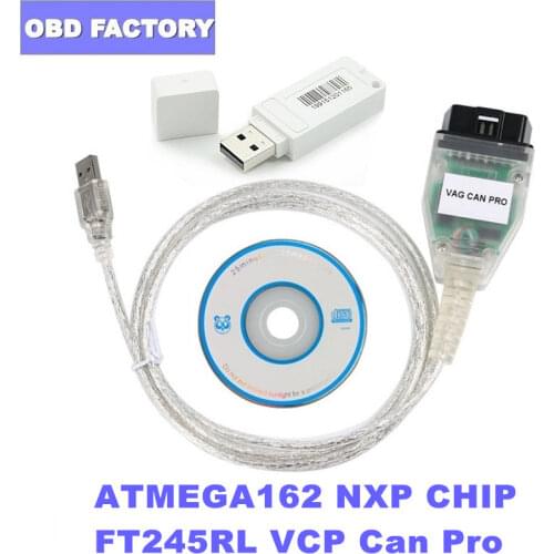 Vag Can Pro 5.5.1 Diagnostic Cable with Dongle VCP Scanner Vag Can Pro Can Bus UDS K-line V5.5.1 FT245RL Diagnostic Interface