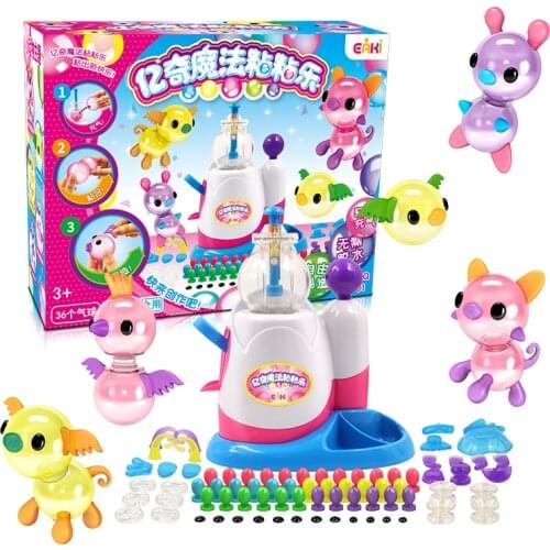 EAKI Magic Viscosity Happy DIY toys Animals theme Balloon inflator children toys