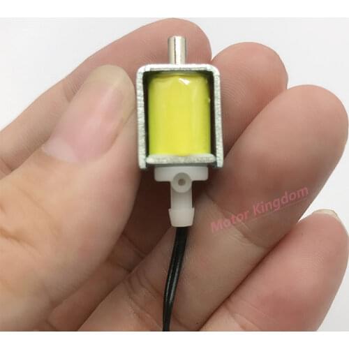Micro Mini Electric Solenoid Exhaust Valve Normally Open N/O Gas Air Valve Monitor DC 3V-5V solenoid valve